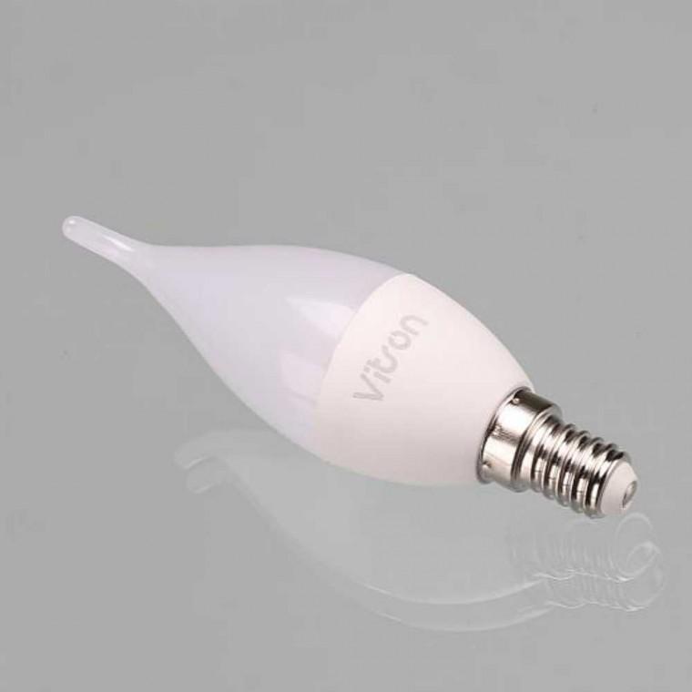 촛대구 LED플레임 5W E14 3K 불투명 전구색