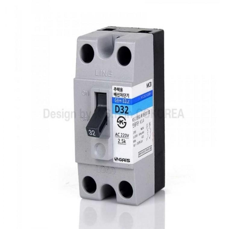 주택용 배선차단기 30A 소 2.5kA GBH-32LC 10개묶음