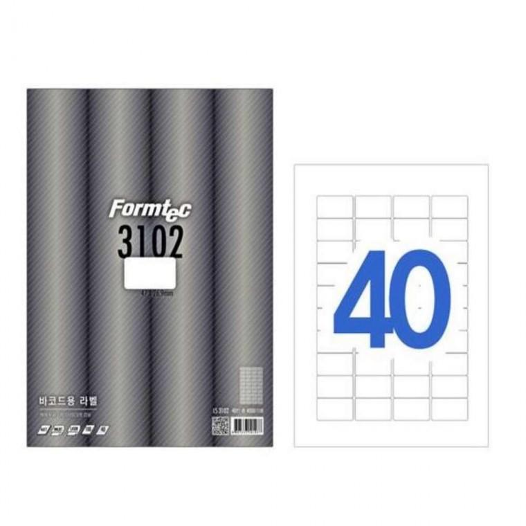 바코드용 라벨 40칸 100매