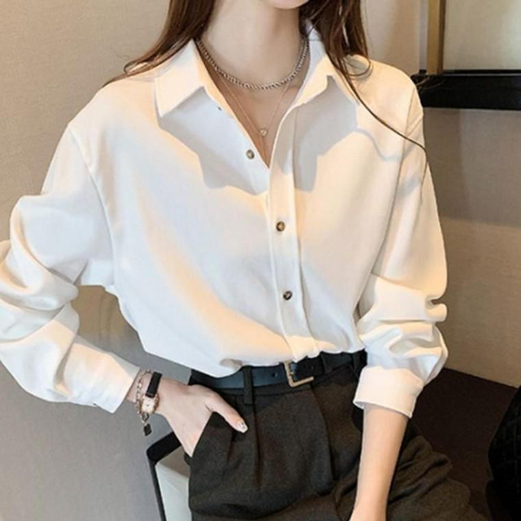 난방블라우스 여자 여성 오피스룩 4 긴팔셔츠 코듀로이셔츠 오피스룩 브라우스