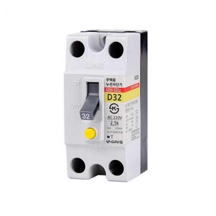 주택용 누전차단기 30A 소 2.5kA GEH-32LC 10개묶음