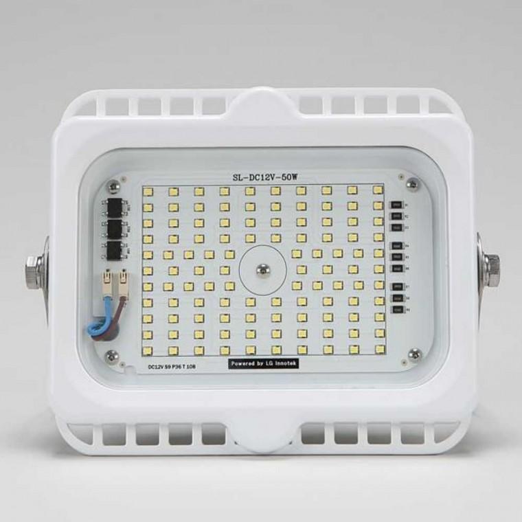 선박용 LED 투광기 DC 12V 50W 화이트 주광