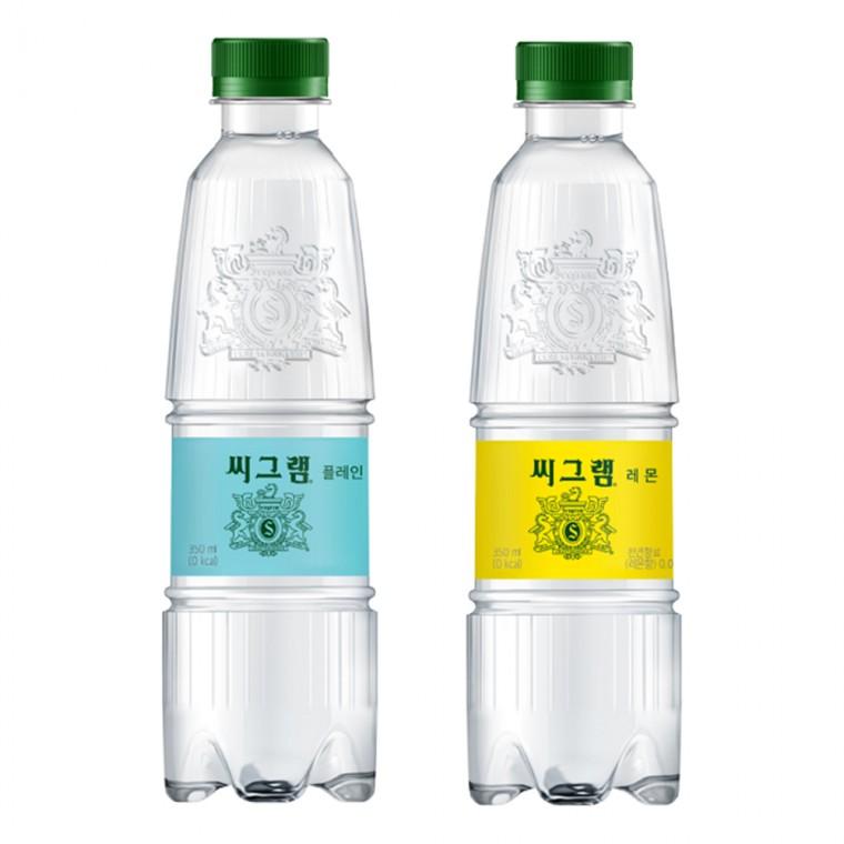 스파클링워터 씨그램 350ml 24개입 플레인 레몬 탄산수 제로 식단 음료수 대용량
