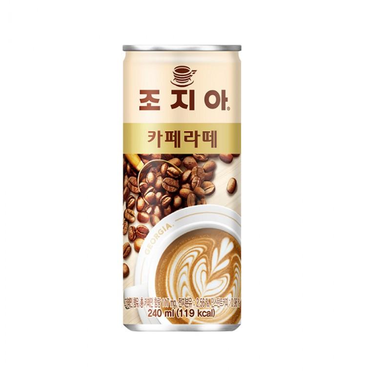 조지아 카페라테 240ml 30개입 인스턴트 캔 커피 라떼 카페인 음료 대용량