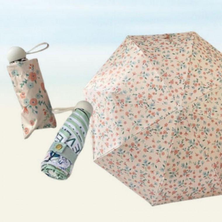 휴대용 미니 플라워 패턴 고급 양우산 암막 양산 우산