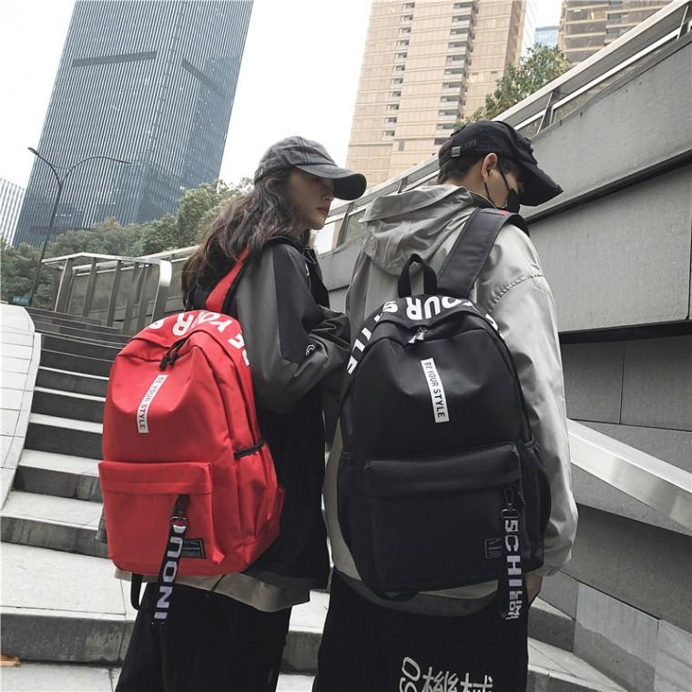 레터링스트랩 포인트 심플한 베이직 학생가방 백팩