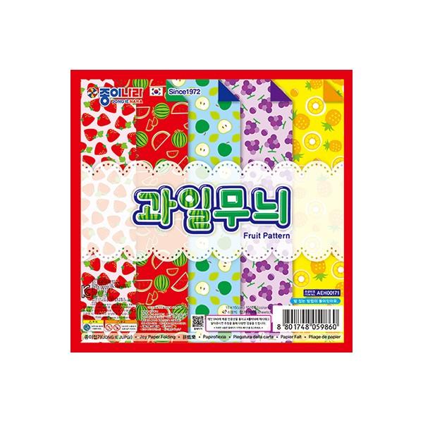 종이나라 과일 무늬 색종이 20매 (20개입)