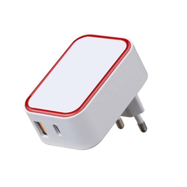 USB C타입 A타입 iOS핀 5핀 듀얼 포트 고속 충전기 18W 멀티 스마트폰 태블릿