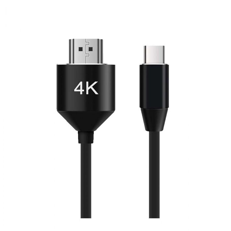 4K 2K HDMI 2.0 C타입 컨버터케이블 3M 초슬림 후드 노트북 스마트폰 TV 모니터 프로젝터 영상 음성