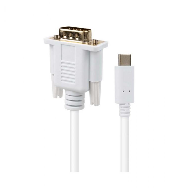 USB C타입 to VGA 컨버터 케이블 1.8M 노트북 스마트폰 TV 모니터 프로젝터 데스크탑