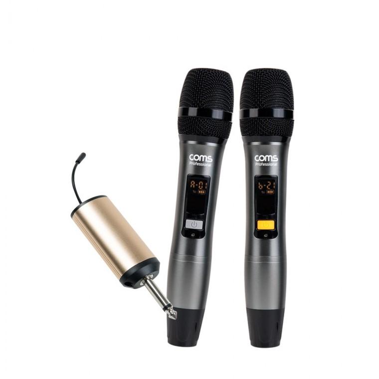 고음질 무선 마이크 2개 수신기 세트 / UHF MIC Receiver