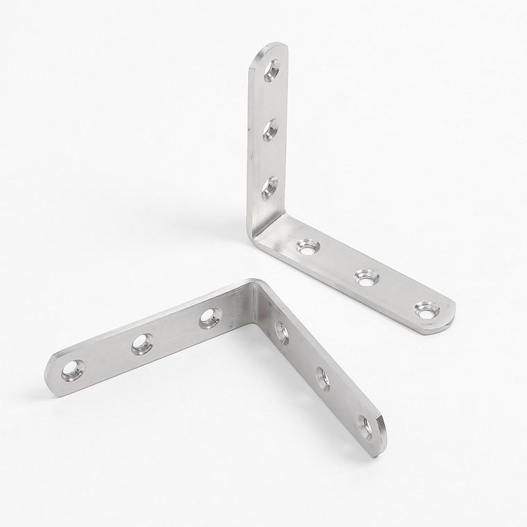 스텐꺽쇠 코너철 10p ㄱ자 선반대 80x80mm