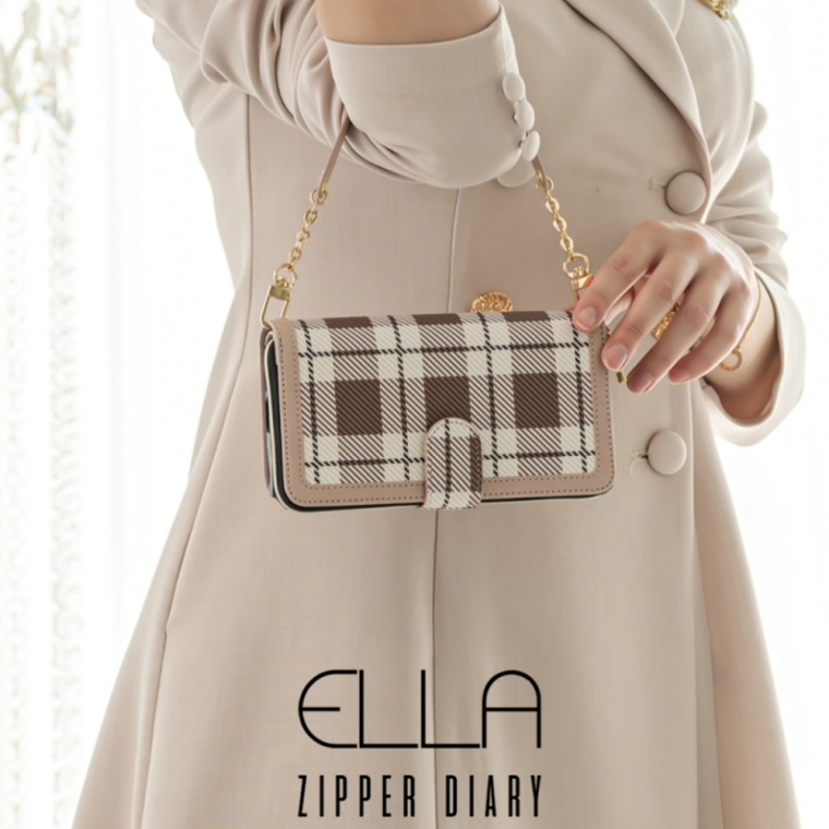 리미트 엘라 지퍼 다이어리 14용 케이스/이중지갑형/카드수납/동전수납/스트랩줄포함