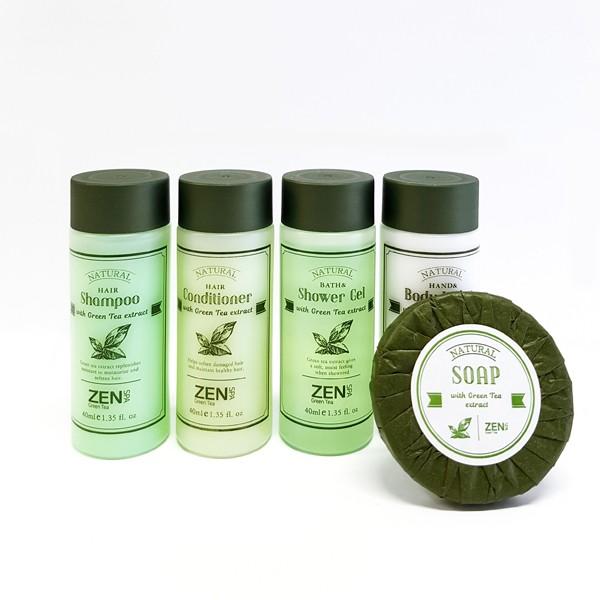 [미니어처] 젠스파 그린티 어메니티 용기형 40ml X 250개