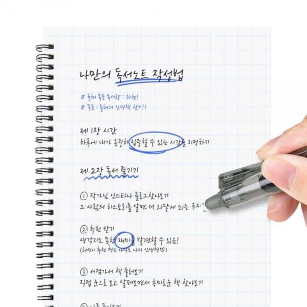 지워지는 볼펜 블루
