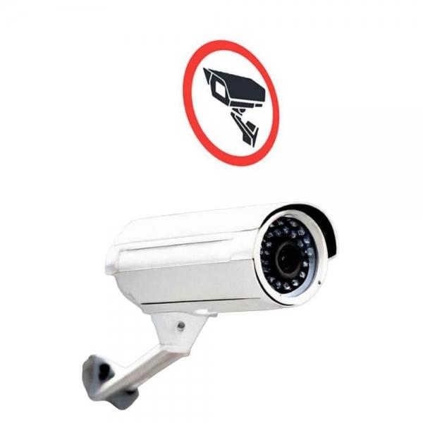 CCTV 원형 안내 판넬 스티커