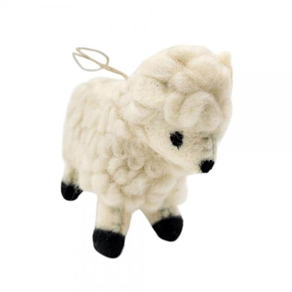 인도산 WOOL 핸드메이드 키링 양