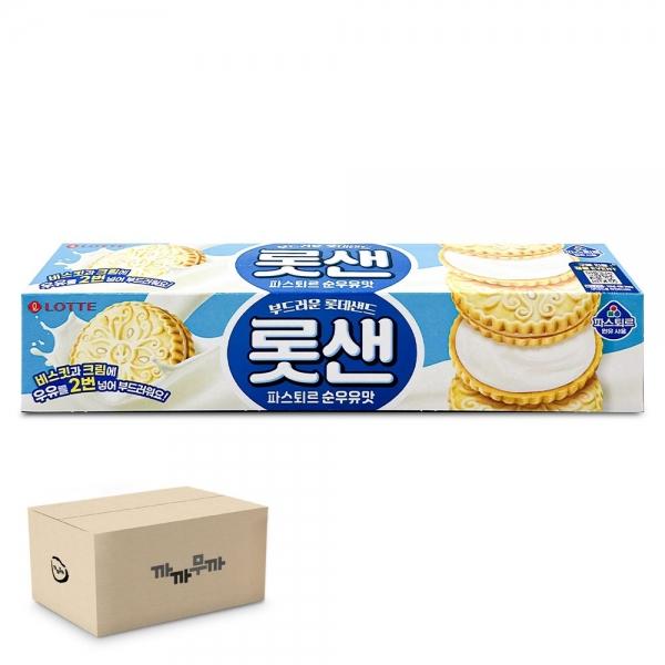 롯데 부드러운 롯데샌드 롯샌 파스퇴르 순우유맛 105g (1박스-30개)