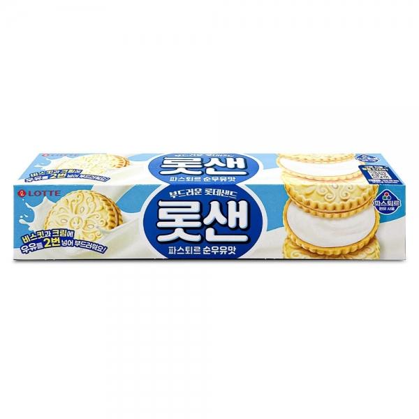 롯데 부드러운 롯데샌드 롯샌 파스퇴르 순우유맛 105g
