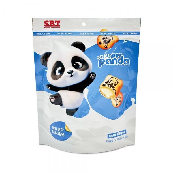 해피 팬다  밀크 크림 맛 100g 베트남 판다모양 과자