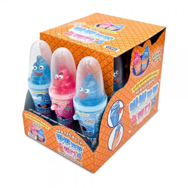 빙빙 모양 캔디 15g x 12개 (1통) 돌아가는 토이 캔디