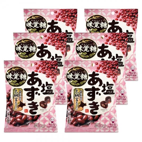아주끼 캔디 105g x 6개 (1팩) 일본 팥사탕