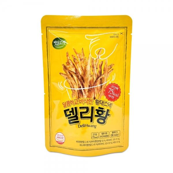 바다스낵 델리황 버터맛 20g 황태스낵