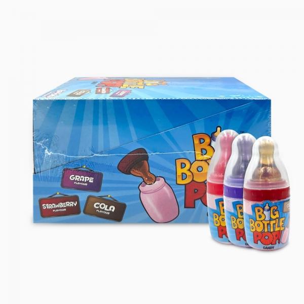 빅 보틀 팝 캔디 딸기 포도 콜라 32g x12개 (1통) 3가지 맛 사탕