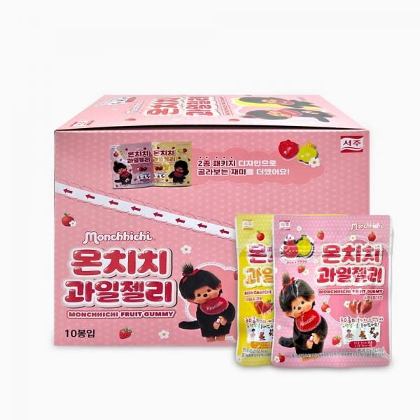 서주 몬치치 과일젤리 42g x 10개 (1통) 과일맛 젤리