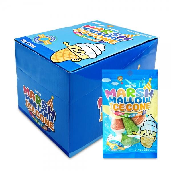 아이스콘 모양 마시멜로 25g x 20개 (1통)