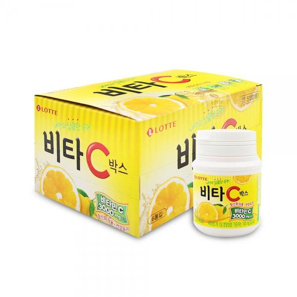 롯데 비타C박스 65g x 6개 (1통) 비타민C 캔디
