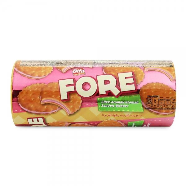 비파 폴 FORE 샌드위치 비스킷 딸기향 160g 수입과자
