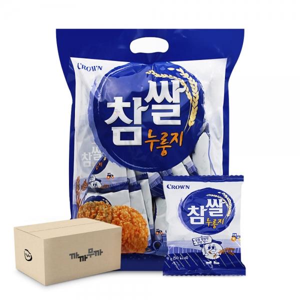 크라운 참쌀 누룽지 간장맛 216g (1박스-10개)