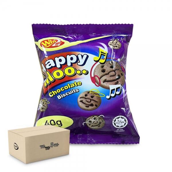 해피무 초콜릿맛 비스킷 40g (1박스-40개)