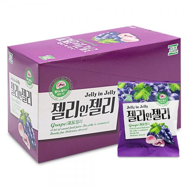 서주 젤리인젤리 포도 23g x 12개 (1통)