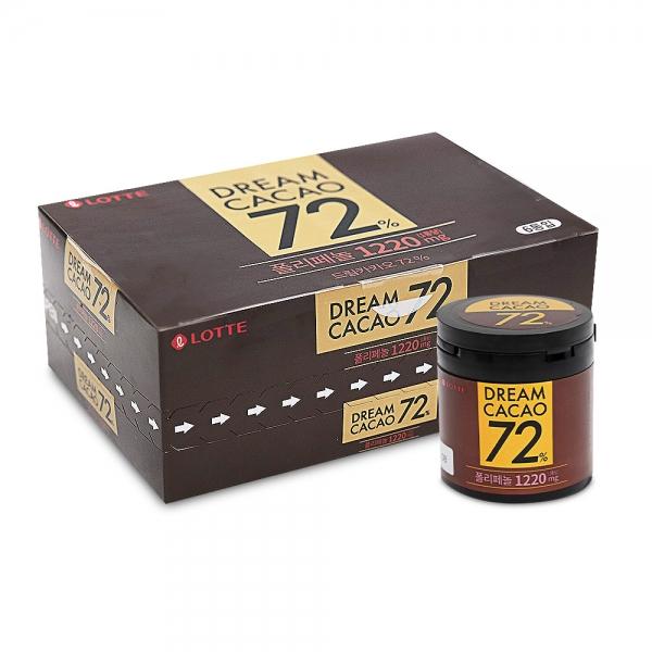 롯데 드림 카카오 72% 86g x 6개 (1통) 초콜릿 초코볼