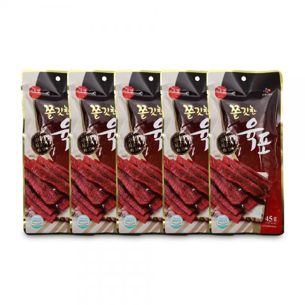 CJ 이츠웰 더쫄깃한 육포 45g x 5개