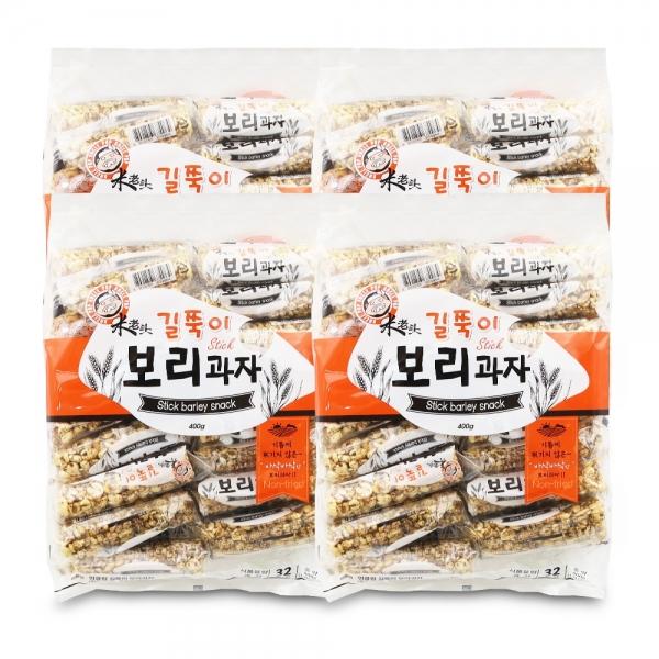 엉클팝 길쭉이 보리과자 400g x 4개