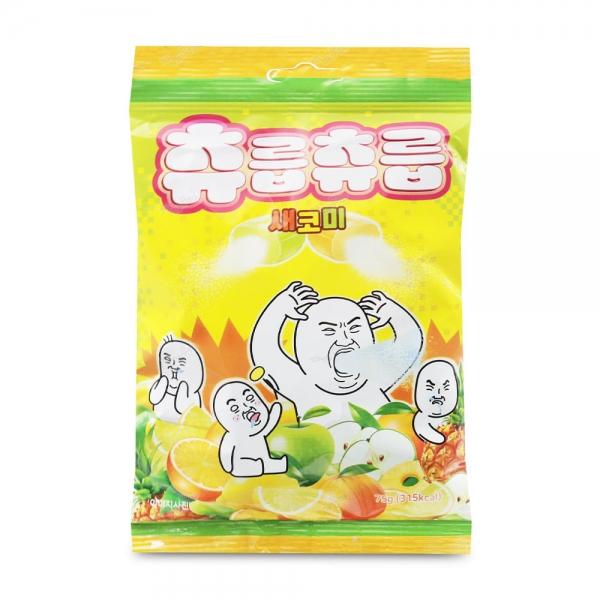 츄릅츄릅 새코미 캔디 75g 과일맛 츄잉캔디