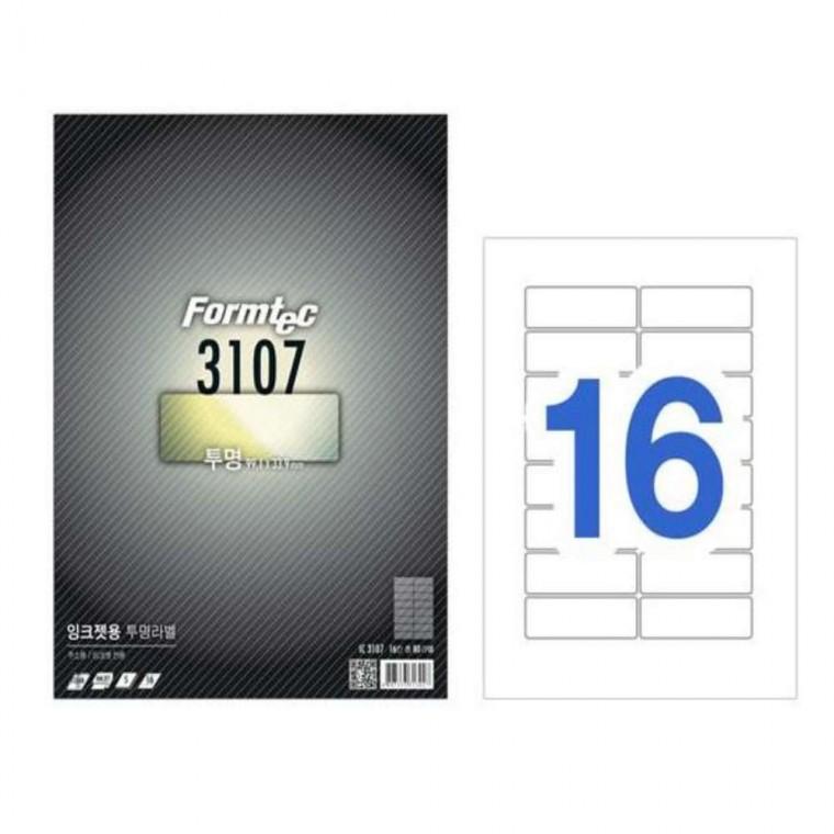 잉크젯 투명라벨 16칸 5매