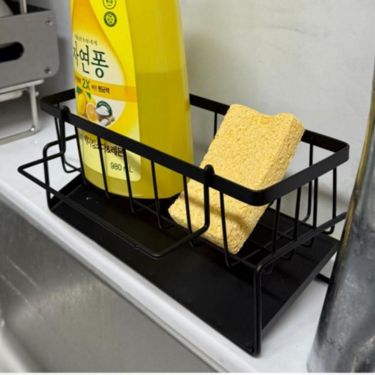 수세미거치대 물빠짐 주방 세제거치대 수세미 받침대 싱크대 보관 건조대 정리대