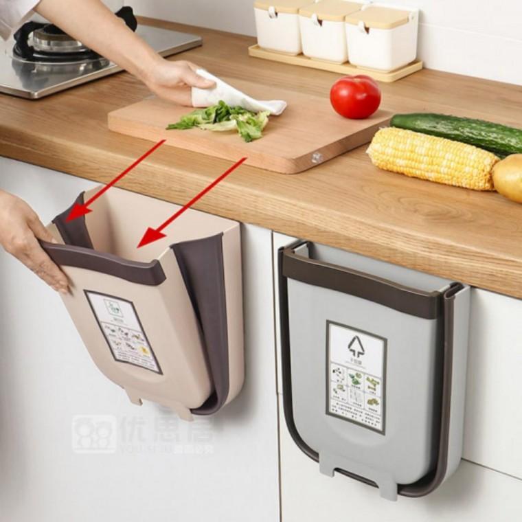 쓰레기통 싱크대 음식물 걸이 주방 가정용 접이식