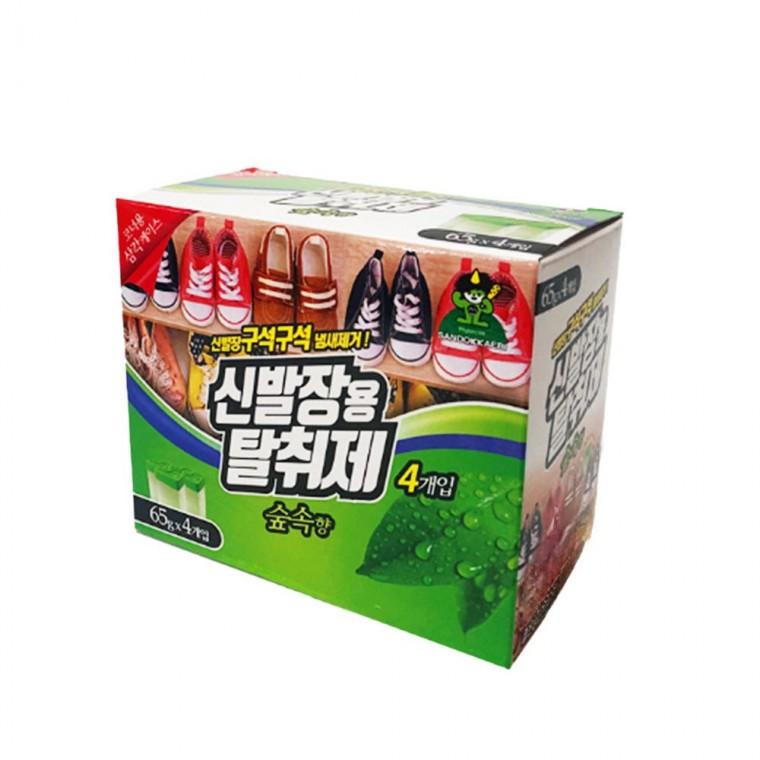 신발장 탈취제 숲속향 4개 섬유 냄새제거 젤형 발냄새