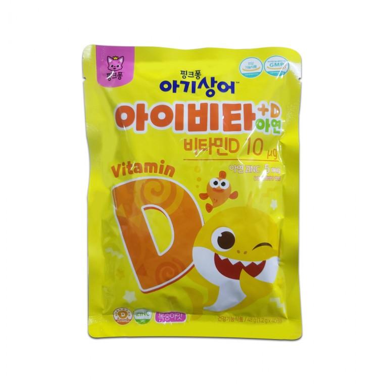 핑크퐁 아기상어 아이비타 D 아연 40정 캔디