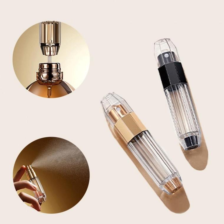 뷰티소품 휴대용 5ml 컴팩트 펌핑식충전 향수공병 2종