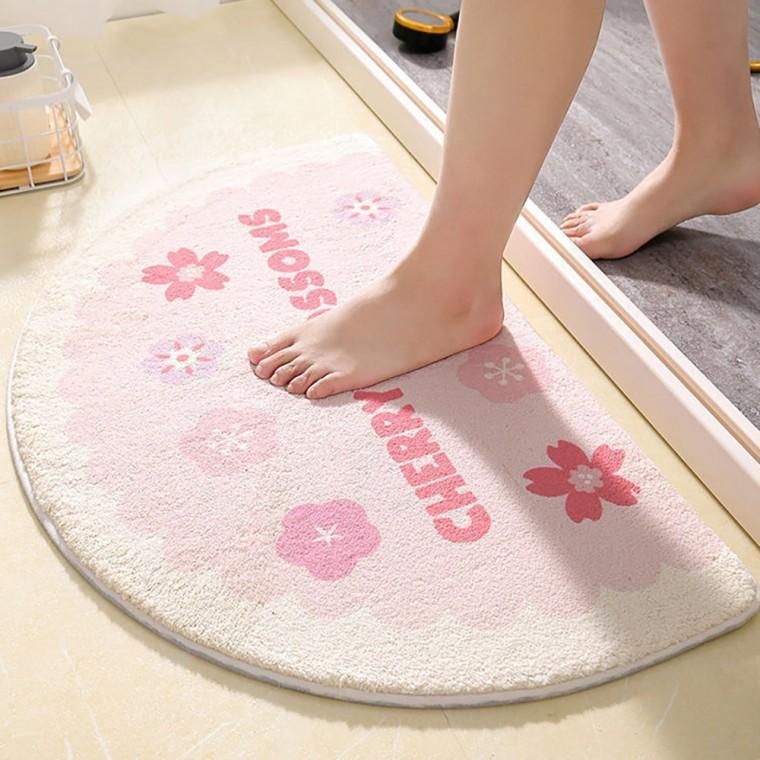 주방 화장실 거실 봄 산뜻한 꽃잎 보슬 발매트