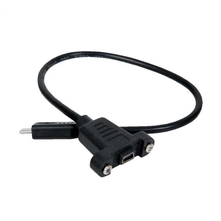 USB 3.1 C타입 포트 케이블 30cm 브라켓 연결 판넬형 미니 5핀