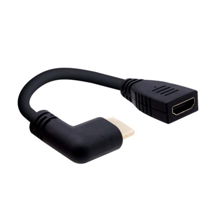 8K 4K HDMI 2.1 연장젠더 케이블 좌향꺾임 고화질 입체영상
