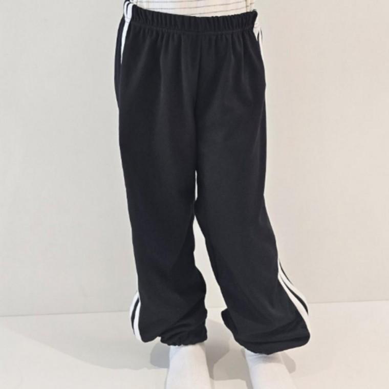 어린이 아동 데일리 트랙 와이드 팬츠 더블 옆라인 바지