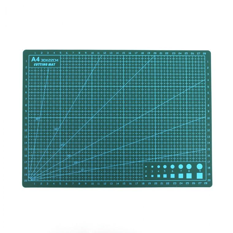셀프힐링 책상 커팅매트(A4) (300x220mm) 고무 재단판